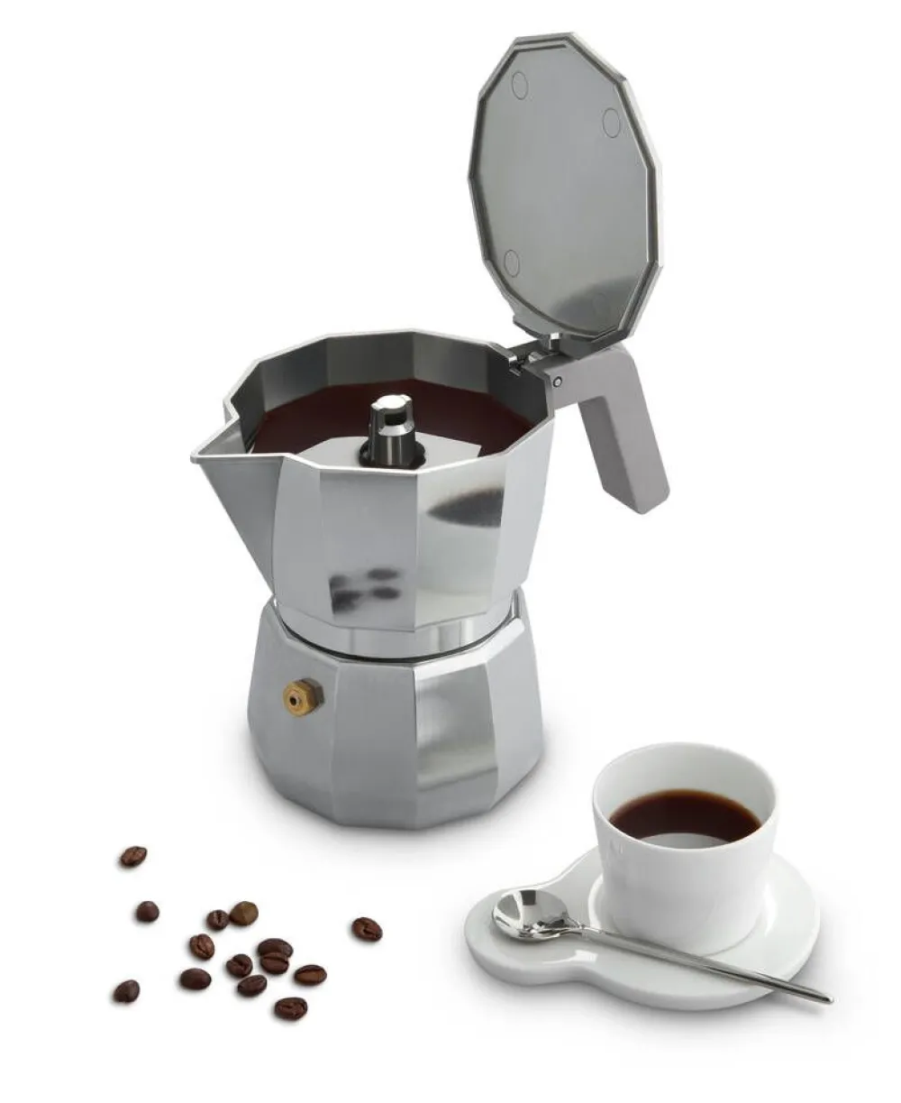 Juoma- Ja Baaritarvikkeet|Tarjoilu^Alessi MOKA Espresso pannu 3:lle kupille alumiini