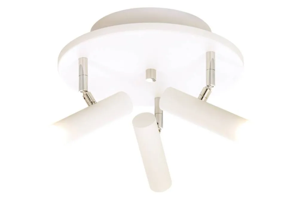 Sisustusvalaisimet^ Aneta Lighting kattospotti Artic LED 3-os. pyöreä valkoinen/kromi