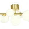 Sisustusvalaisimet^ Aneta Lighting kattovalaisin Molekyl mattamessinki 7-os.