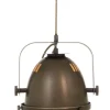 Sisustusvalaisimet^ Aneta Lighting kattovalaisin Alaska antiikkipuu/harmaa rauta