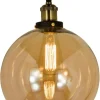 Sisustusvalaisimet^ Aneta Lighting kattovalaisin Beatrice antiikki/meripihka