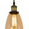 Sisustusvalaisimet^ Aneta Lighting kattovalaisin Becky antiikki/meripihka
