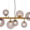 Sisustusvalaisimet^ Aneta Lighting kattovalaisin Molekyl 9-os antiikki/savunharmaa
