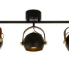Sisustusvalaisimet^ Aneta Lighting kattovalaisin Bow 3-os. musta