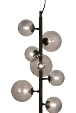 Sisustusvalaisimet^ Aneta Lighting kattovalaisin Molekyl musta 7-os.