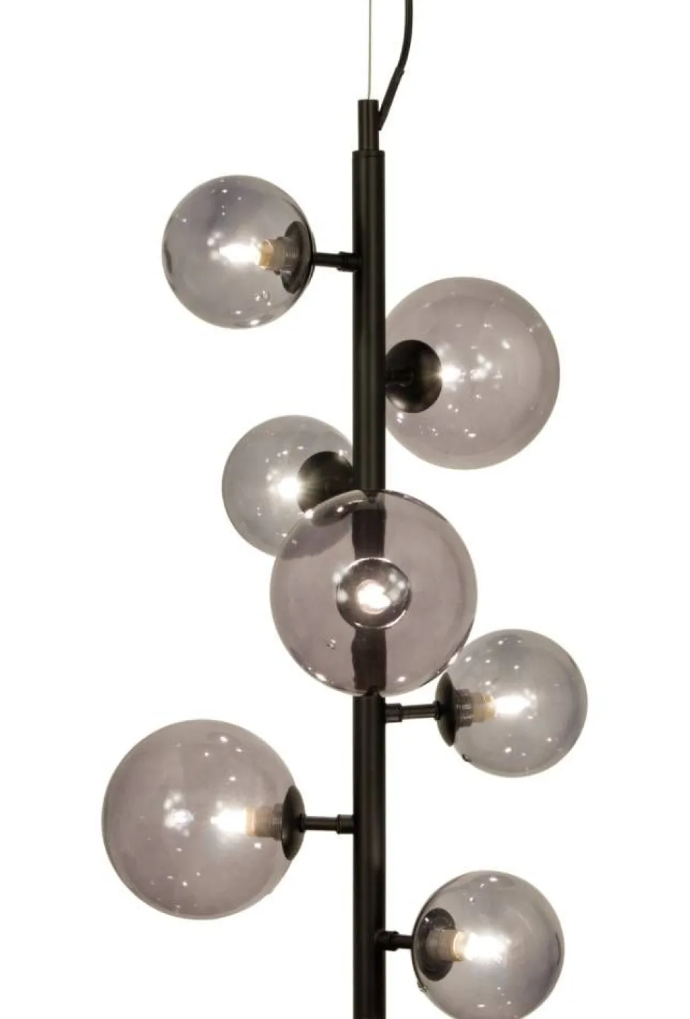 Sisustusvalaisimet^ Aneta Lighting kattovalaisin Molekyl musta 7-os.