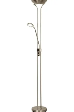 Sisustusvalaisimet^ Aneta Lighting lattiavalaisin Nice LED uplight teräs