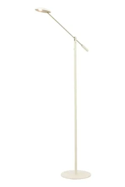 Sisustusvalaisimet^ Aneta Lighting lattiavalaisin Cadiz LED valkoinen/teräs