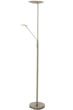 Sisustusvalaisimet^ Aneta Lighting lattiavalaisin Cadiz uplight teräs LED