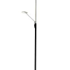 Sisustusvalaisimet^ Aneta Lighting lattiavalaisin Cadiz upplight musta/teräs LED