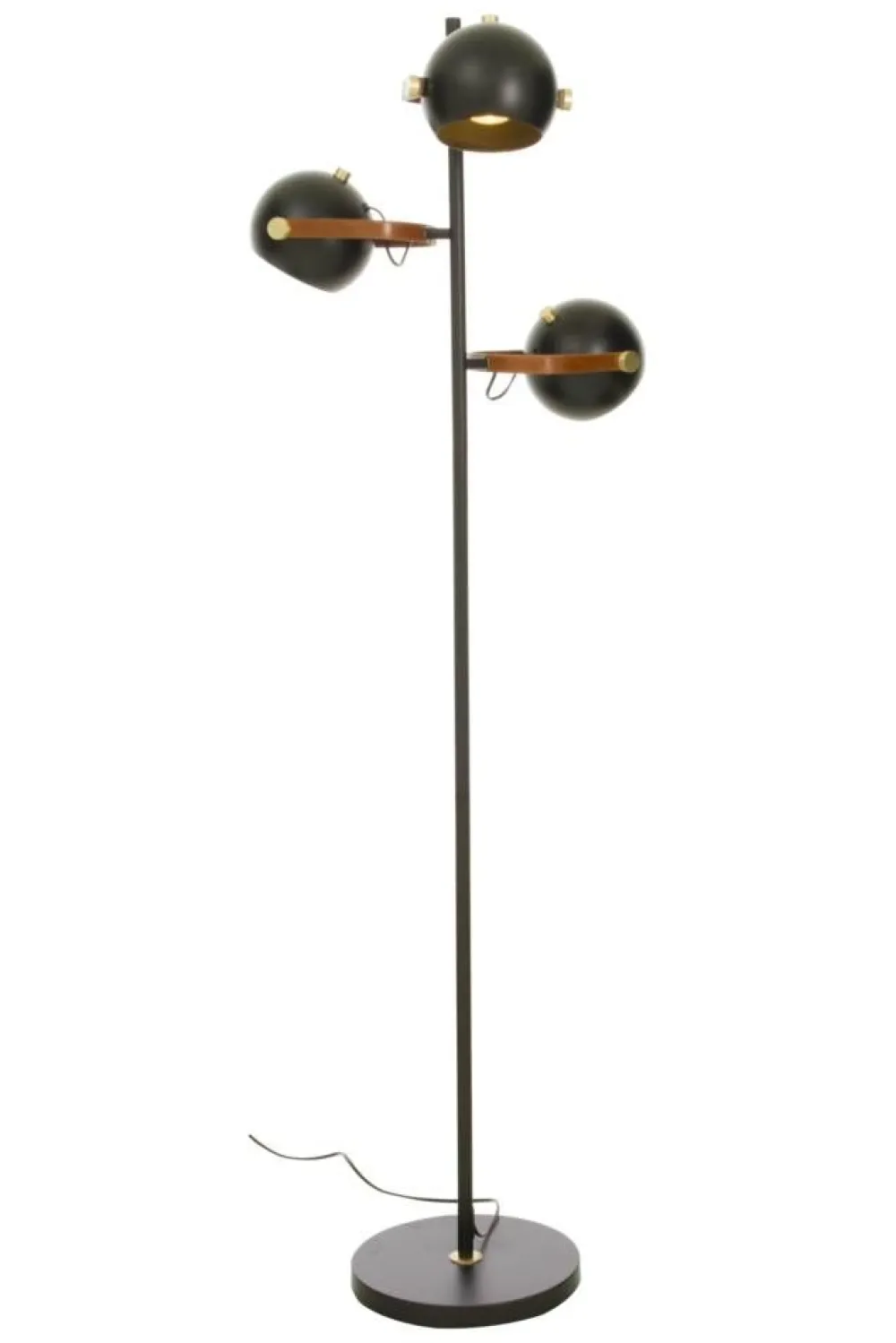 Sisustusvalaisimet^ Aneta Lighting lattiavalaisin Bow 3-os. musta