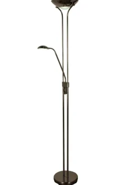 Sisustusvalaisimet^ Aneta Lighting lattiavalaisin Nice LED uplight mustakromi