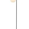 Sisustusvalaisimet^ Aneta Lighting lattiavalaisin Rille musta/valkoinen