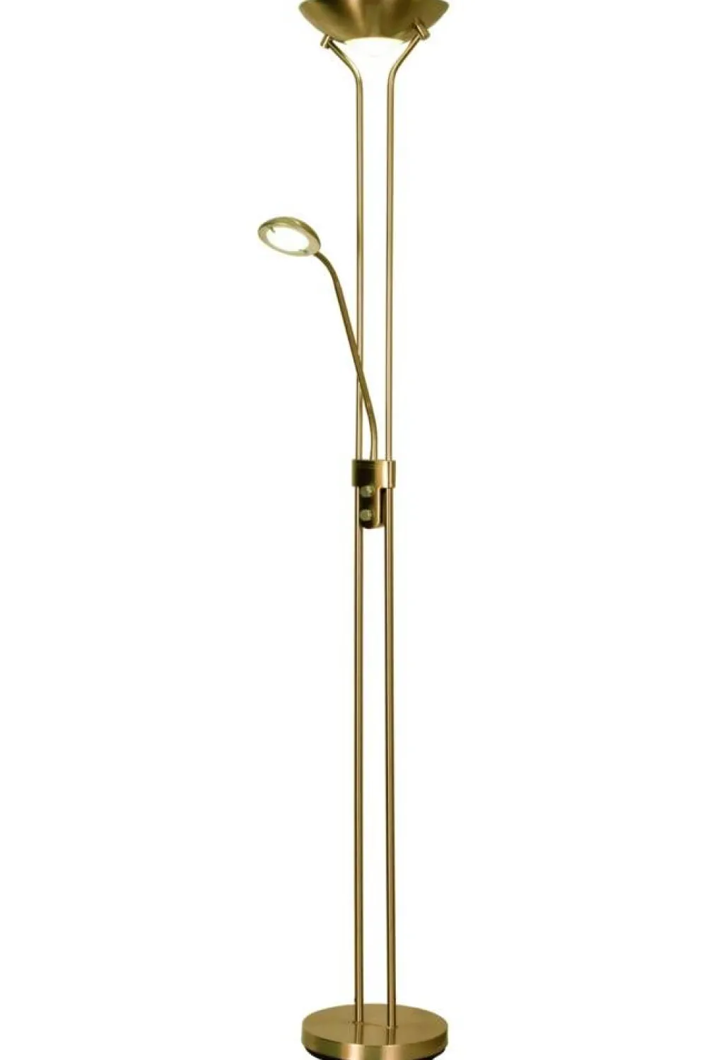 Sisustusvalaisimet^ Aneta Lighting lattiavalaisin Nice LED uplight antiikki