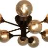 Sisustusvalaisimet^ Aneta Lighting plafondi Cosmos koukkukiinnitys musta/savu