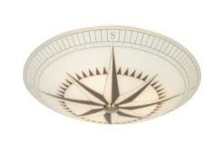 Sisustusvalaisimet^ Aneta Lighting plafondi Kompass 42 cm valkoinen/musta