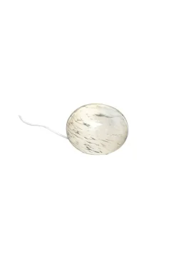 Sisustusvalaisimet^ Aneta Lighting pöytävalaisin Globus 13 cm valkotäplikäs