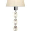 Sisustusvalaisimet^ Aneta Lighting Pöytävalaisin Johanna 34 kirkas-kromi-valk