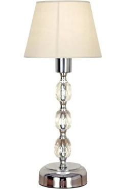 Sisustusvalaisimet^ Aneta Lighting Pöytävalaisin Johanna 34 kirkas-kromi-valk