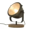 Sisustusvalaisimet^ Aneta Lighting pöytävalaisin Alaska mustateräs/puu