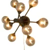 Sisustusvalaisimet^ Aneta Lighting seinä/kattovalaisin Cosmos musta