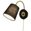 Sisustusvalaisimet^ Aneta Lighting seinävalaisin Ljusdal musta/mattamessinki