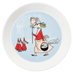Astiat^Moomin Arabia Muumi lautanen 19 cm Vilijonkka harmaa