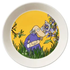 Astiat^Moomin Arabia Muumi lautanen 19 cm Hemuli keltainen