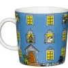 Astiat^Moomin Arabia Muumi muki Muumitalo 0,3 L sininen