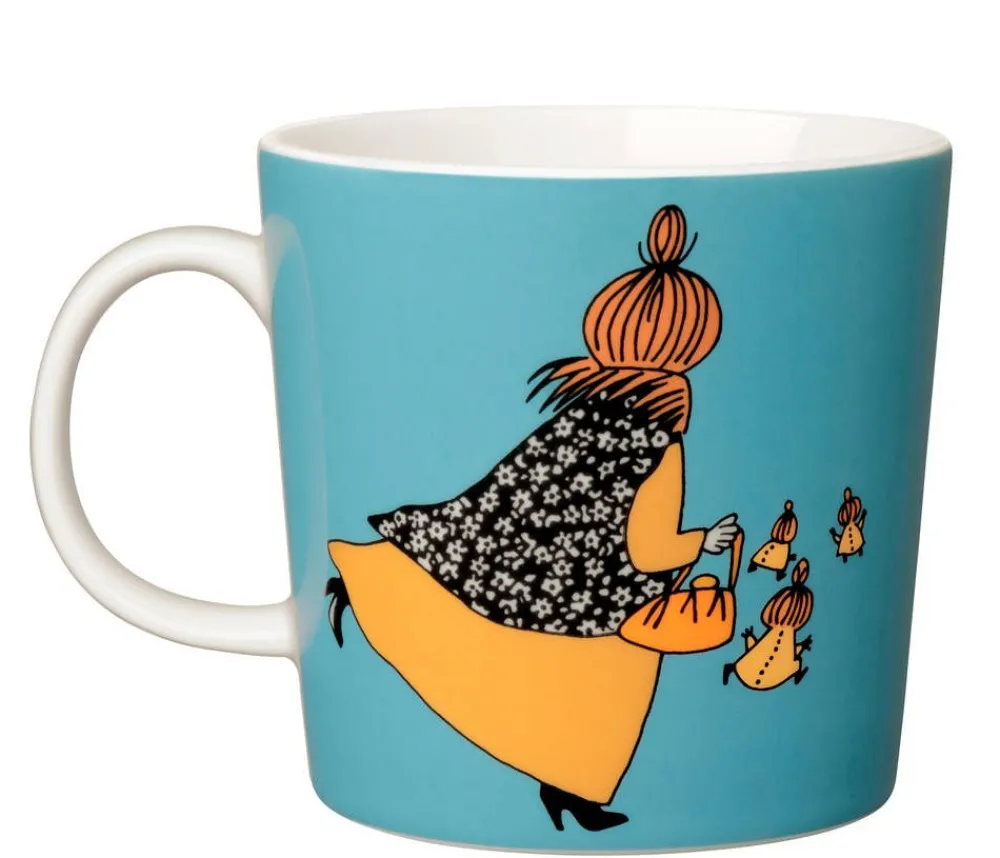 Astiat^Moomin Arabia Muumi muki Mymmelin äiti 0,3 L turkoosi