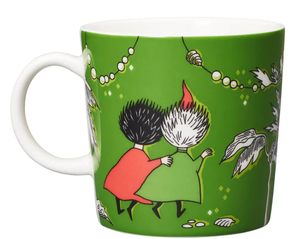Astiat^Moomin Arabia Muumi muki Tiuhti ja Viuhti 0,3 L vihreä