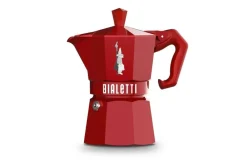 Juoma- Ja Baaritarvikkeet|Tarjoilu^Bialetti espressokeitin 3 k. Moka Exclusive punainen