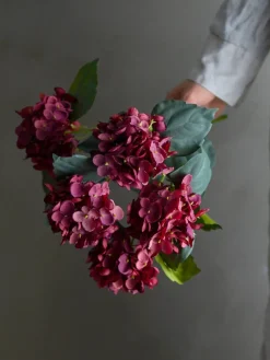 Koriste-Esineet^Bloomingville koristeoksa Hydrangea punainen