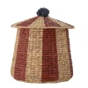 Säilytyskorit Ja Laatikot|Lastenhuone^Bloomingville Mini kori Birsen kannella punainen/beige