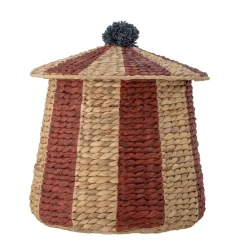 Säilytyskorit Ja Laatikot|Lastenhuone^Bloomingville Mini kori Birsen kannella punainen/beige
