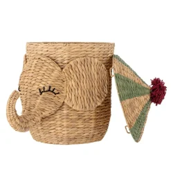 Lastenhuone|Säilytyskorit Ja Laatikot^Bloomingville Mini kori Bobo Basket kannella natural
