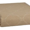 Sisustustekstiilit^Create Home Aamu päiväpeite 2-puoleinen 260x260cm khaki/l.valkoinen