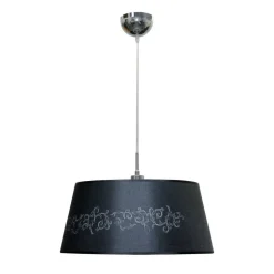 Sisustusvalaisimet^Design by Gru00f6nlund Design by Grönlund kattovalaisin Nizza musta ornamentti