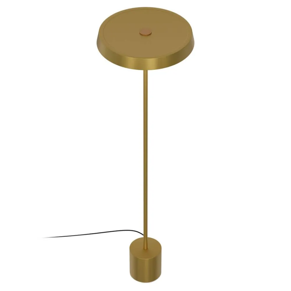 Sisustusvalaisimet^Design by Gru00f6nlund Design by Grönlund lattiavalaisin Kimber messinki