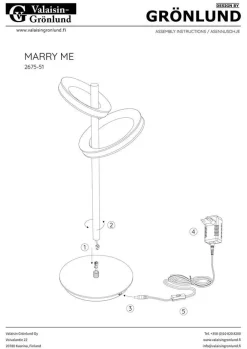 Sisustusvalaisimet^Design by Gru00f6nlund Design by Grönlund Marry Me pöytävalaisin 48 cm messinki