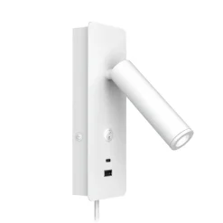 Sisustusvalaisimet^Design by Gru00f6nlund Design by Grönlund seinävalaisin Gent USB A+C valkoinen