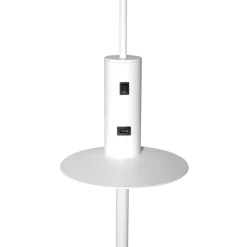 Sisustusvalaisimet^Design by Gru00f6nlund Design by Grönlund Vigo USB lattiavalaisin valkoinen