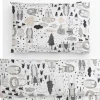 Lastenhuone|Vuodetekstiilit^Familon Kaverit Organic lasten pl+tl setti valk/kaakao 120x160/40x60