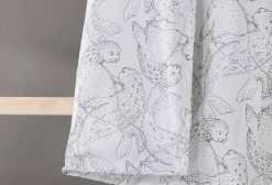Lastenhuone|Vuodetekstiilit^Familon Norppa Organic lasten pl+tl setti  mustavalk 120x160/40x60