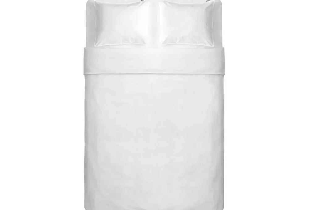 Vuodetekstiilit^Familon Percale pussilakanasetti tupla valkoinen 230x220/2x55x65
