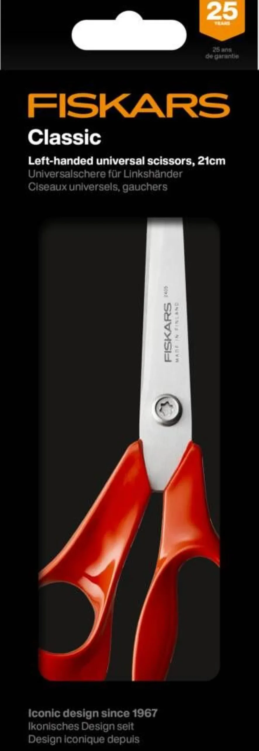 Sakset^Fiskars Classic yleissakset 21 cm keittiö vasenkätiset