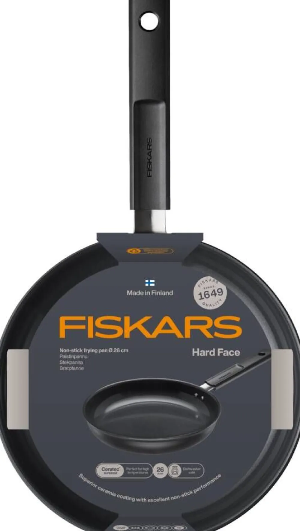 Paistoastiat^Fiskars Hard Face Paistinpannu 26 cm