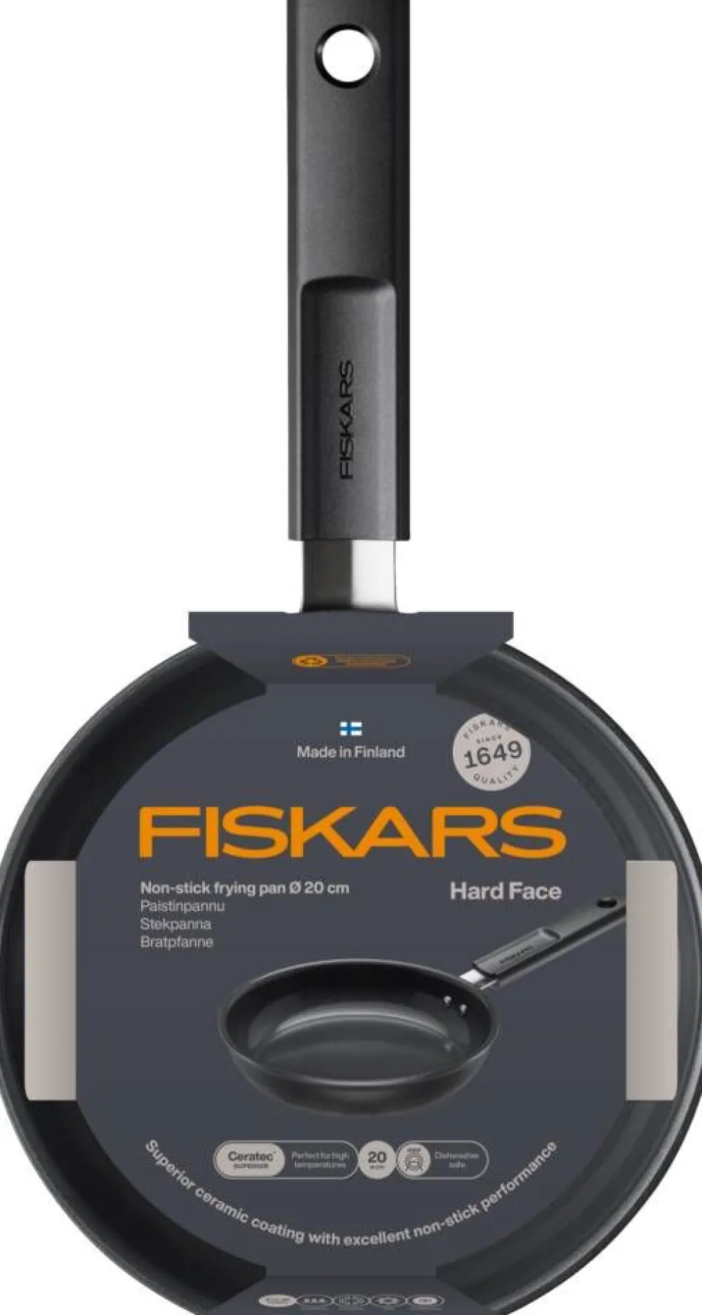 Paistoastiat^Fiskars Hard Face paistinpannu 20 cm