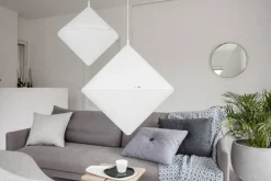 Sisustusvalaisimet^Fosto Diamond Ø 600 mm riippuvalaisin opal
