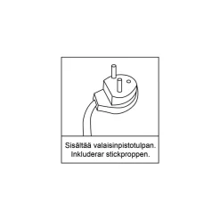 Sisustusvalaisimet^Heat plafondi Nubes Easy Mount 40 cm valkoinen kuvio